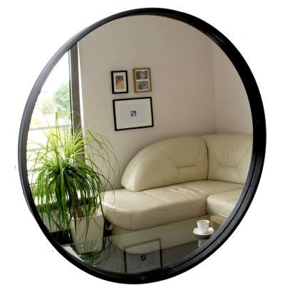 Golden Black Bathroom Decorative Wall Mirror Clean Decor Stainless Steel Framed Mirror for Vanity/Living Room